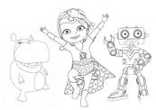 coloriage bebe lilly et ses amis